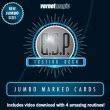 E.S.P. Jumbo Testing Cards (Gimmicks and Online Instructions) by Vernet Magic