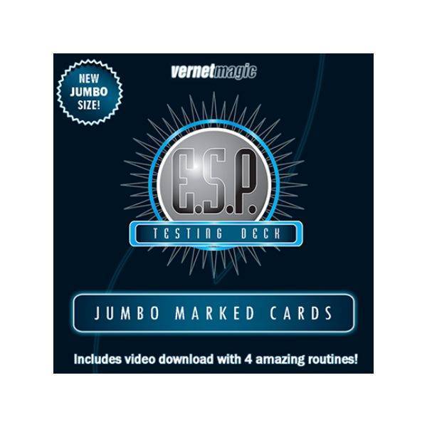 E.S.P. Jumbo Testing Cards (Gimmicks and Online Instructions) by Vernet Magic