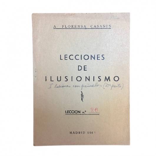 Lecciones de Ilusionismo Nº 26 de Florensa Casasus AT2