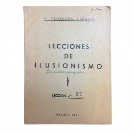 Lecciones de Ilusionismo Nº 27 de Florensa Casasus AT2