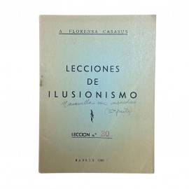 Lecciones de Ilusionismo Nº 30 de Florensa Casasus AT2