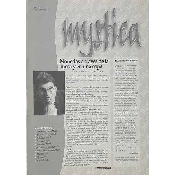 Revista Mystica Nro. 6 - Número dedicado a Roberto Giobbi - Bazar de Magia - Libro de Magia