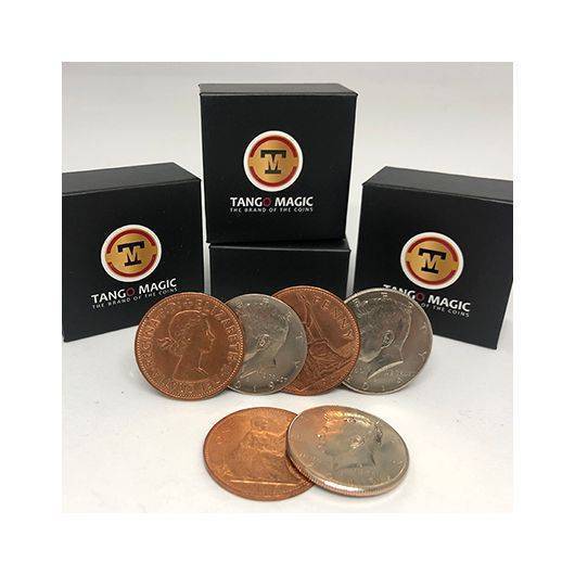 Hopping Half monedas gemelas by Tango Magic - Bazar de magia