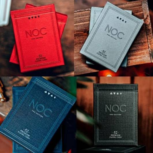 NOC Pro 2021 (Burgundy Red) Playing Cards - Bazar de Magia Colores de ...