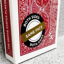 Bicycle 2 Faced Red (Mirror Deck Same on both sides) Playing Card