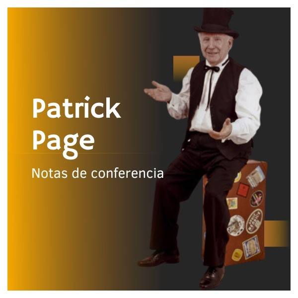 notas conferencia Patrick Page- Trucos de magia