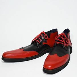 Zapatos para Payasos (Punta Larga/Rojo y Negro - ZH002)