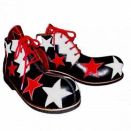 Zapatos para Payasos (Estrellas/Rojo y Blanco - ZH013)