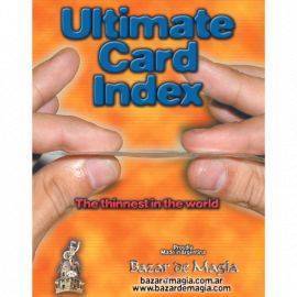 Ultimate Card Index  (THE THINNEST IN THE WORLD) by Bazar de Magia