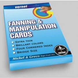 Fanning & Manipulation cards (4 color) by Vernet Magic