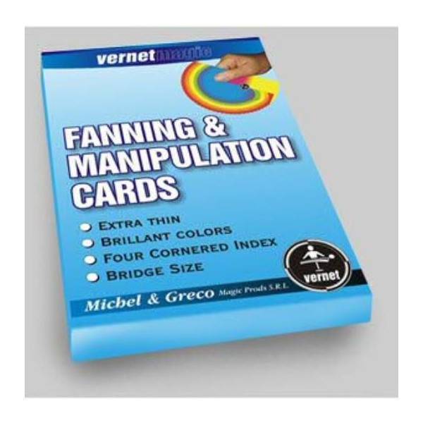 Fanning & Manipulation cards (4 color) by Vernet Magic