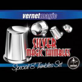 Thimbles Set (silver) by Vernet Magic