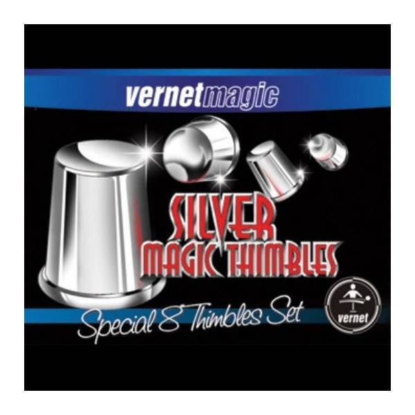 Thimbles Set (silver) by Vernet Magic