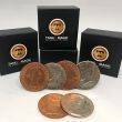 Hopping Half with Expanded Shell Coins & English Penny by Tango Magic